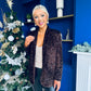 Samantha Full Sequin Blazer Coffee
