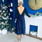Estelle Sequin Skirt Occasion Dress Navy
