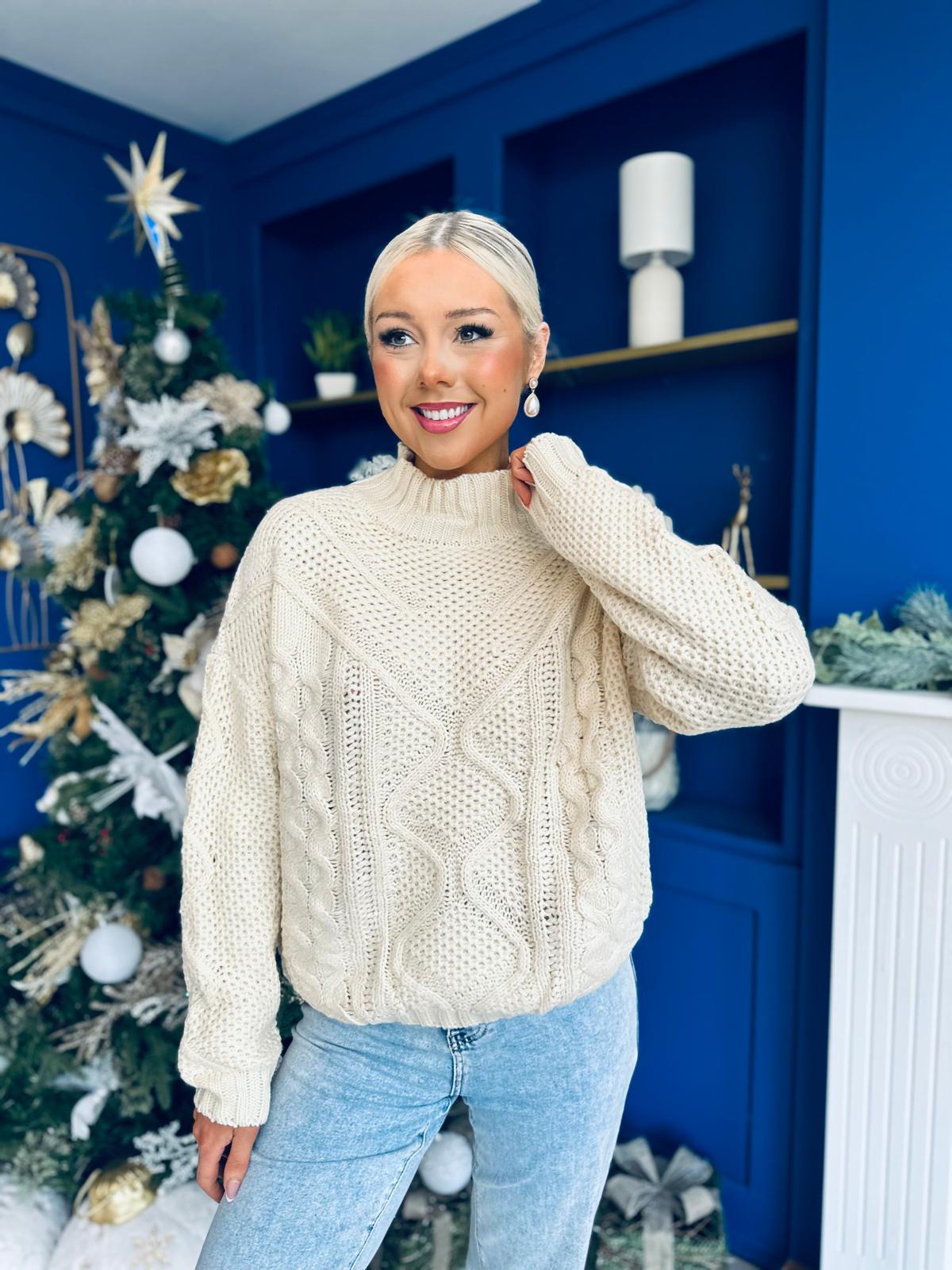 Peppa Chunky Knit Jumper Cream