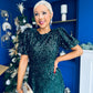 Berkley Sequin Occasion Dress Forest Pre Order 11 Dec