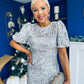 Berkley Sequin Occasion Dress Silver