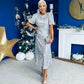 Berkley Sequin Occasion Dress Silver
