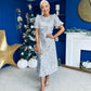 Berkley Sequin Occasion Dress Silver