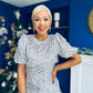Berkley Sequin Occasion Dress Silver