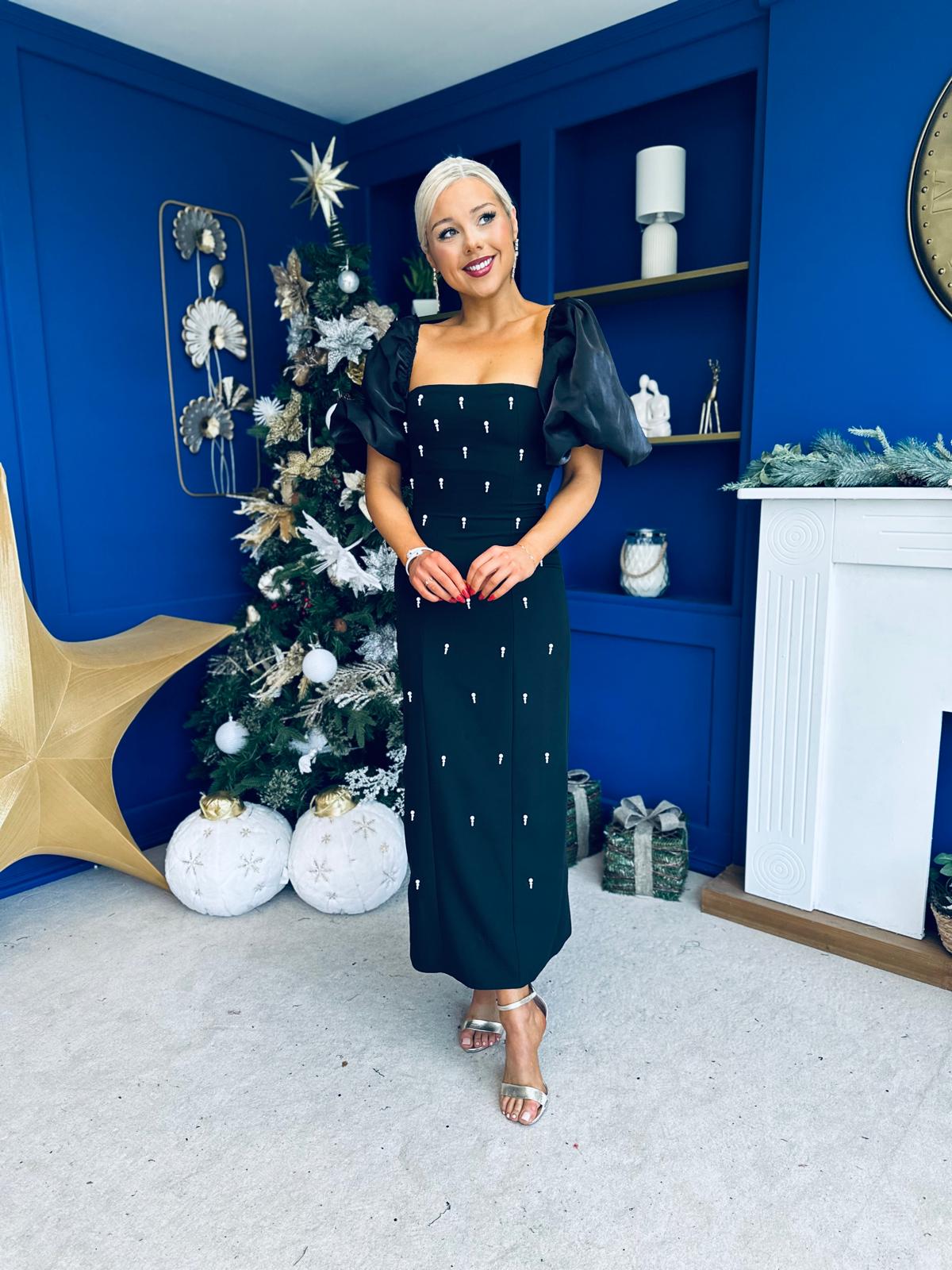 Ivy Embellished Occasion Dress Black Pre Order 11 Dec