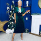 Caoimhe Pearl & Velvet Occasion Dress Forest Pre Order 13 Dec