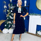 Caoimhe Pearl & Velvet Occasion Dress Black Pre Order 13 Dec