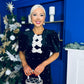 Caoimhe Pearl & Velvet Occasion Dress Black Pre Order 13 Dec