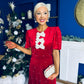 Caoimhe Pearl & Velvet Occasion Dress Red Pre Order 13 Dec