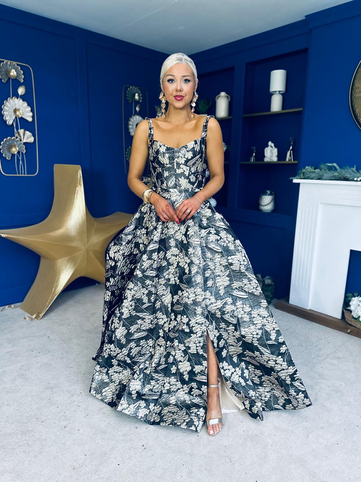 Patrice Occasion Maxi Dress Jaquard