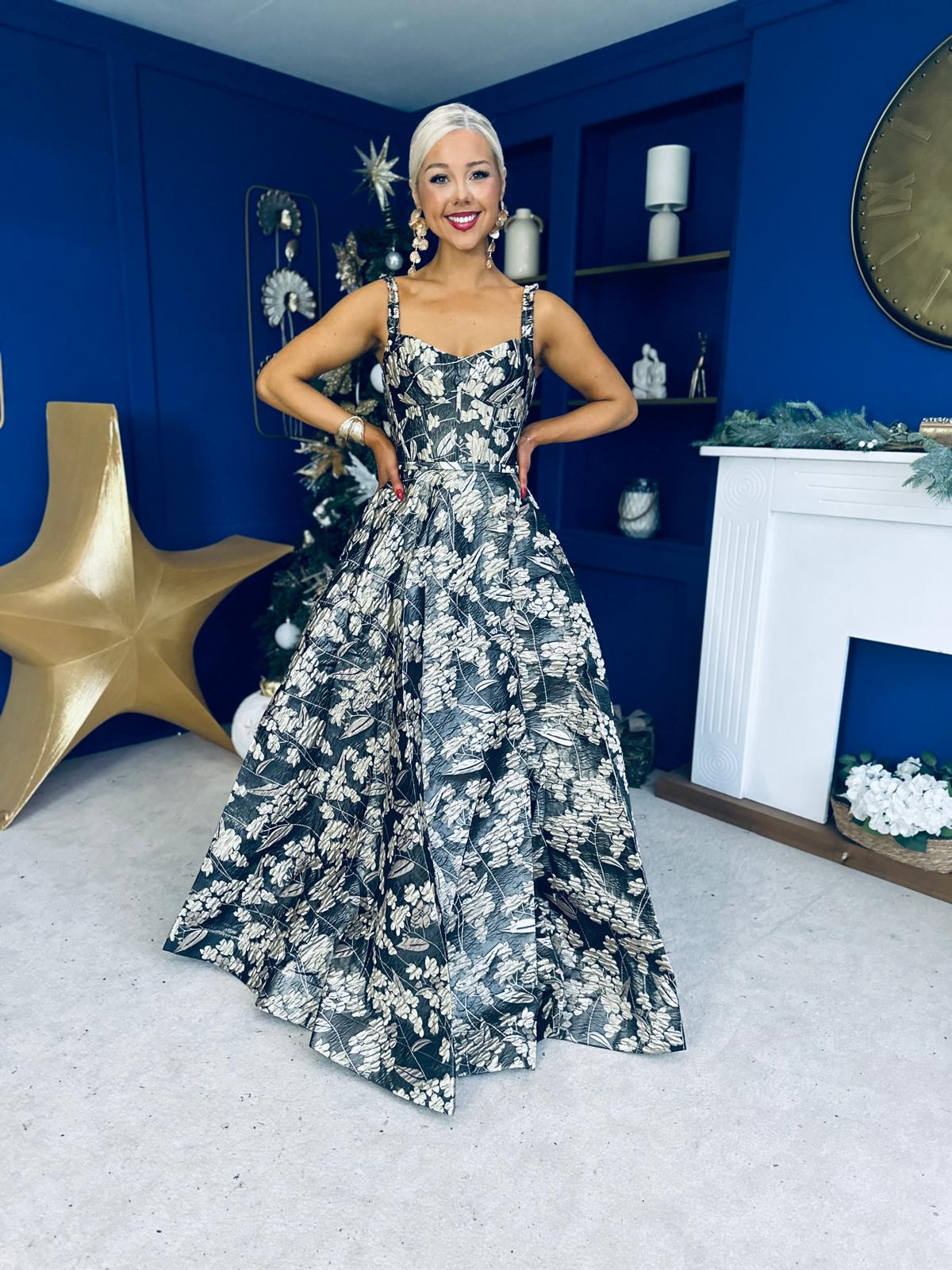 Patrice Occasion Maxi Dress Jaquard