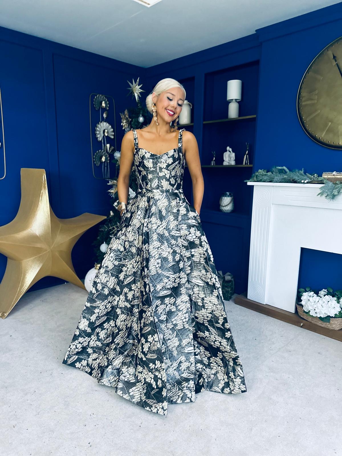 Patrice Occasion Maxi Dress Jaquard