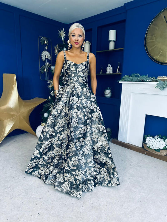 Patrice Occasion Maxi Dress Jaquard