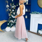 Alannah Detailed Tulle Skirt Blush