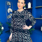 Melani Frill Detail Mini Zebra