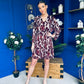 Rianna Pleated Detail Mini Burgundy