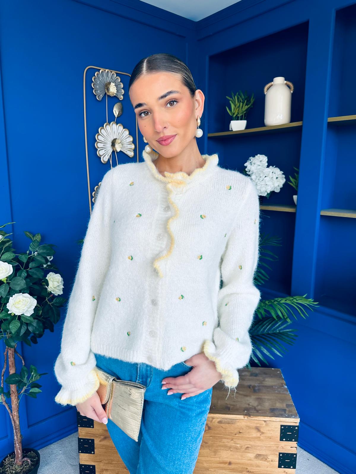 Wren Soft Knit Cardi Floral