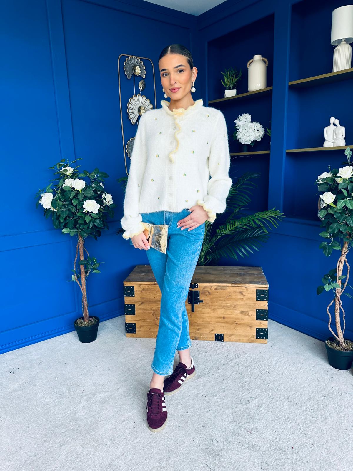 Wren Soft Knit Cardi Floral