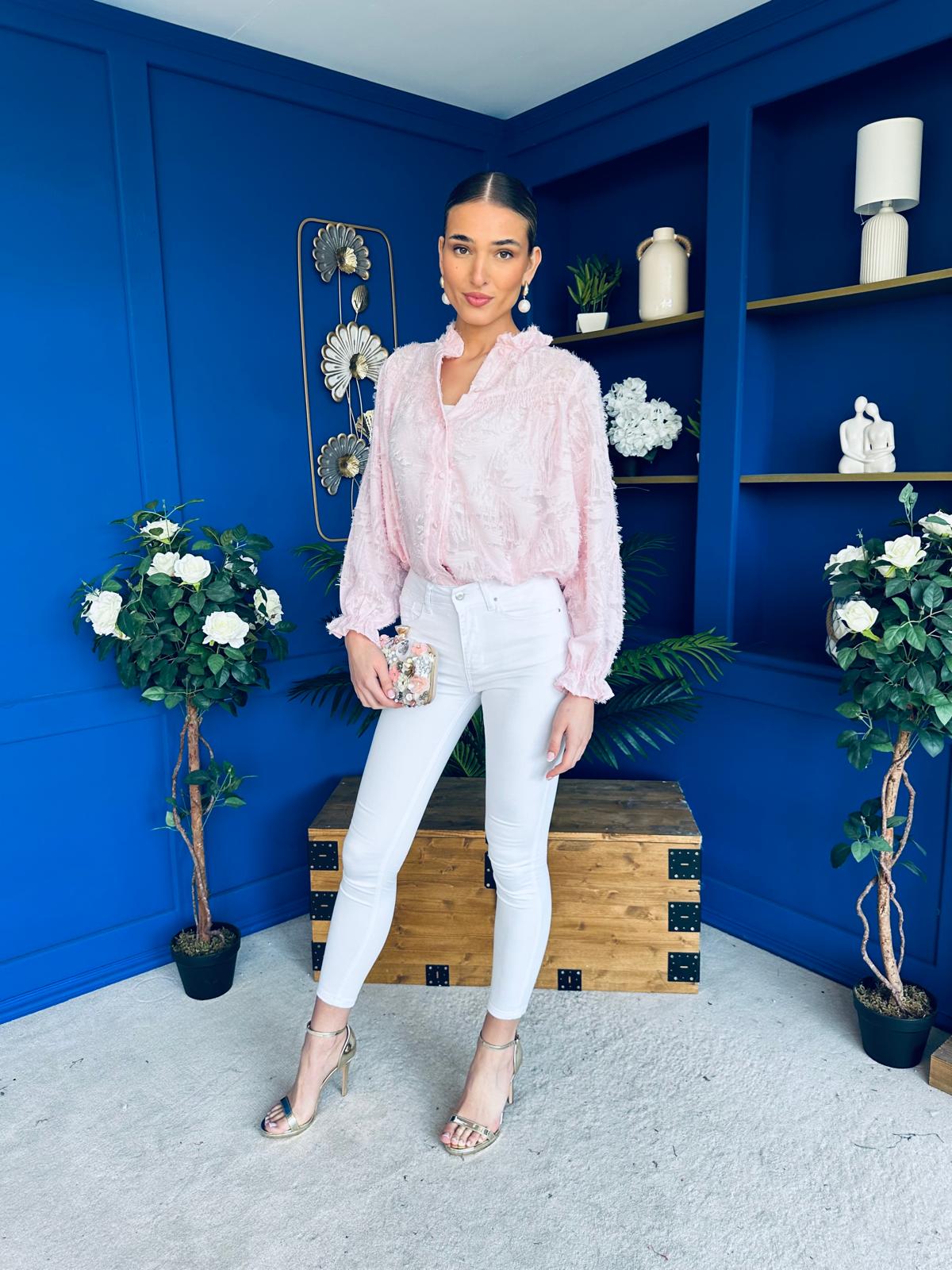 Kirsten Detailed Blouse Pink