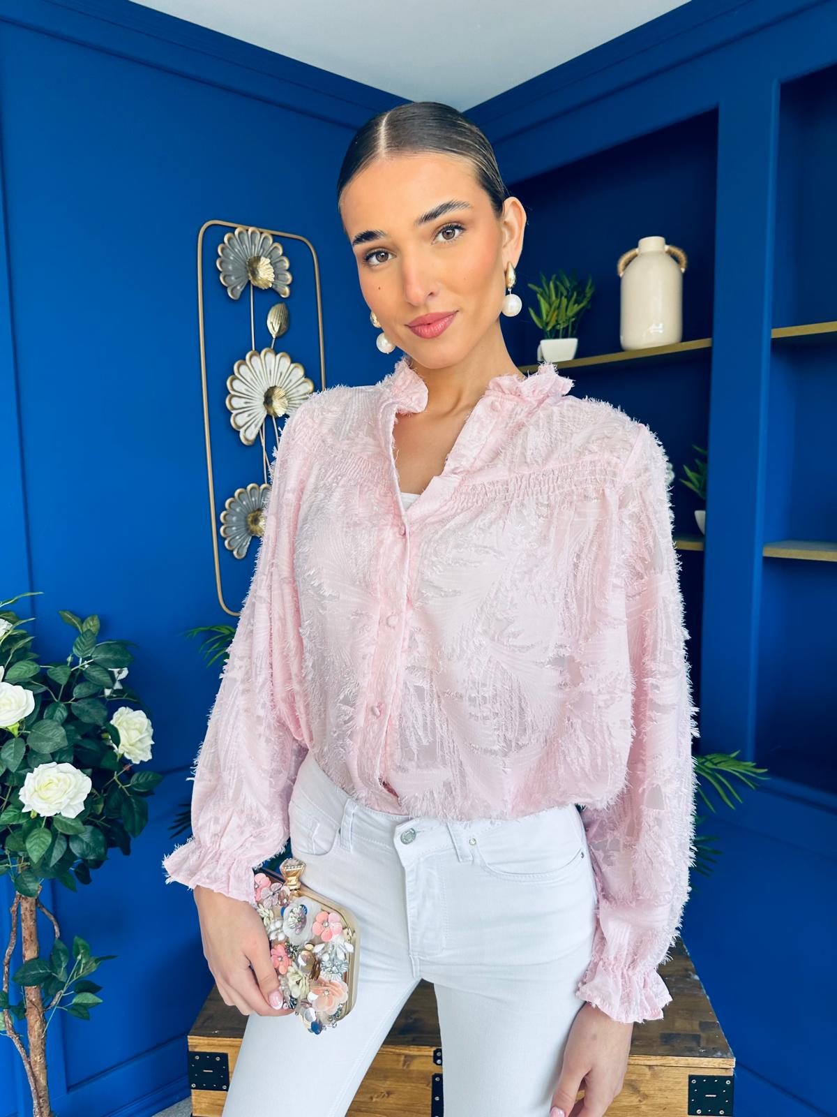 Kirsten Detailed Blouse Pink