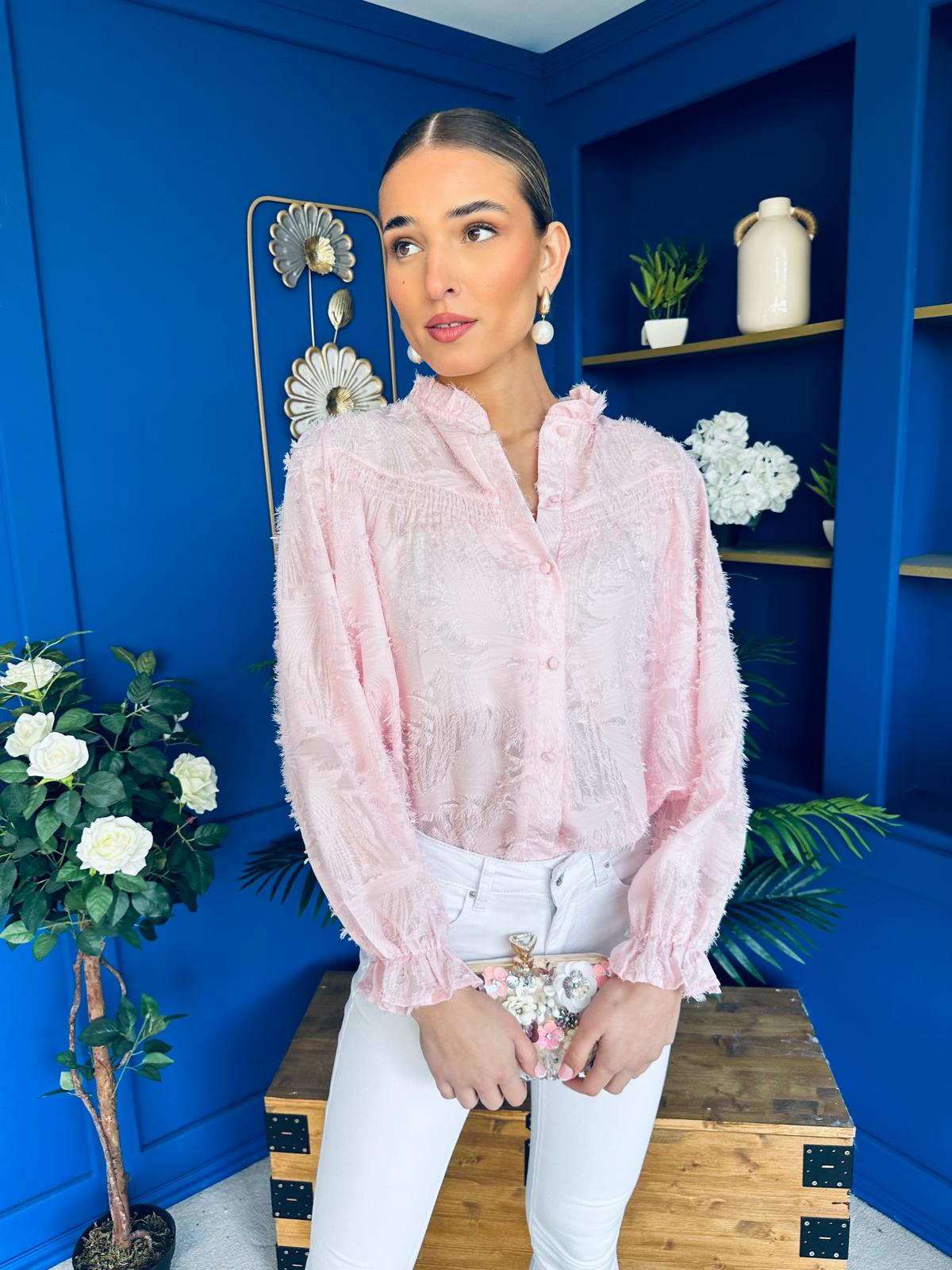 Kirsten Detailed Blouse Pink