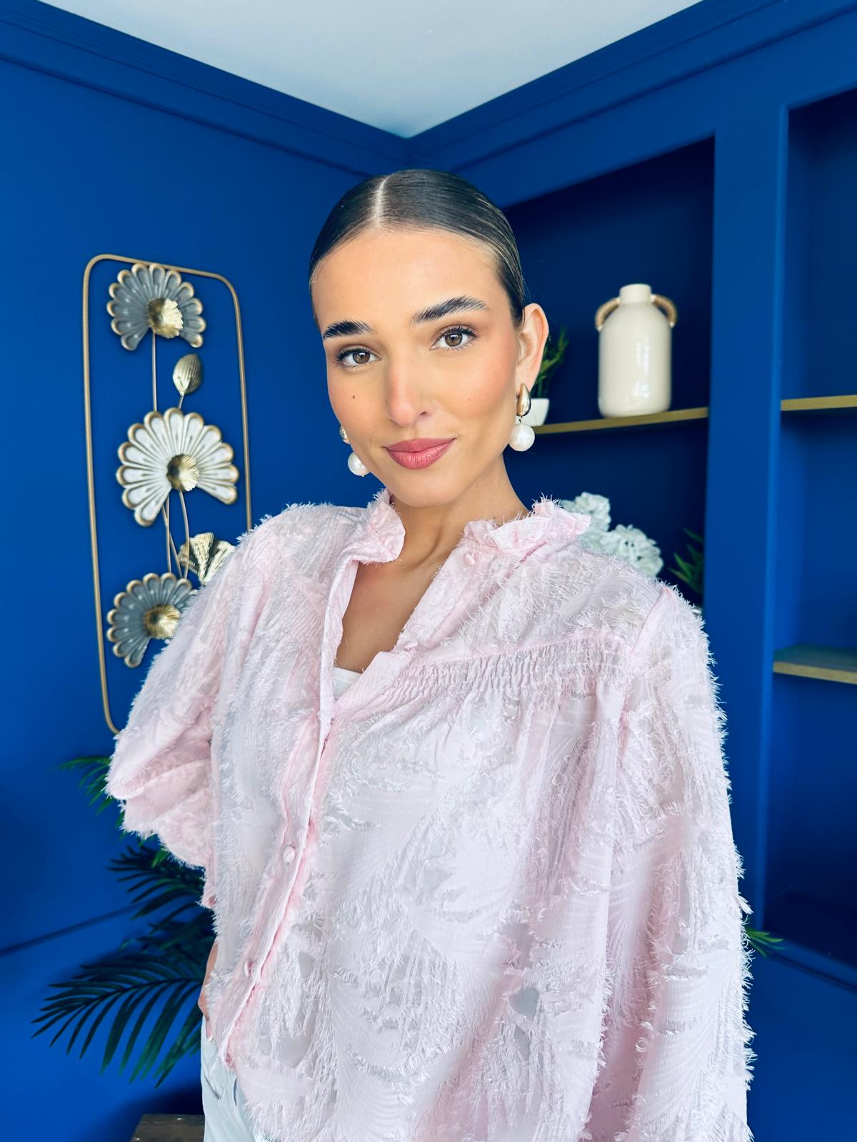 Kirsten Detailed Blouse Pink