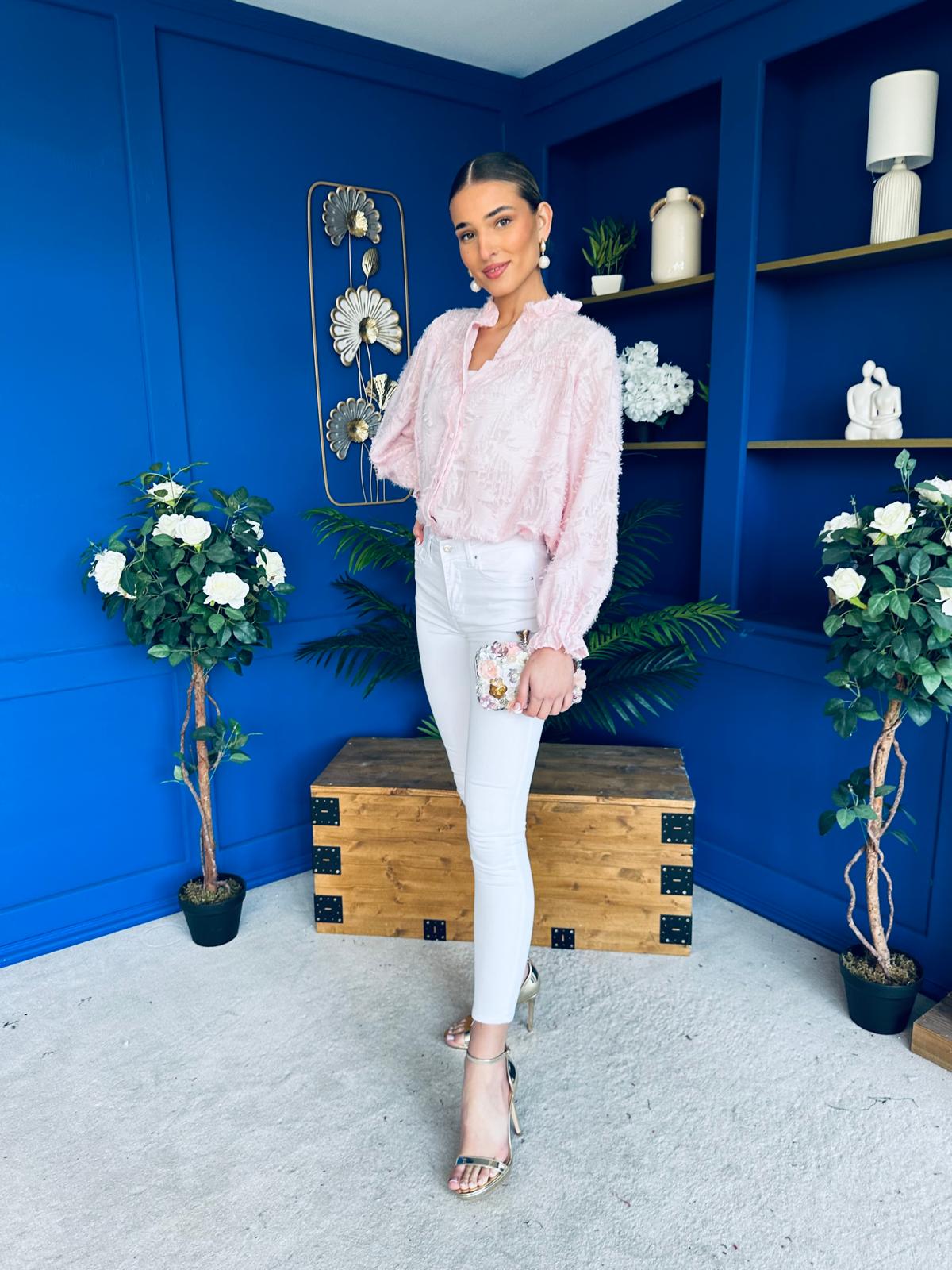 Kirsten Detailed Blouse Pink