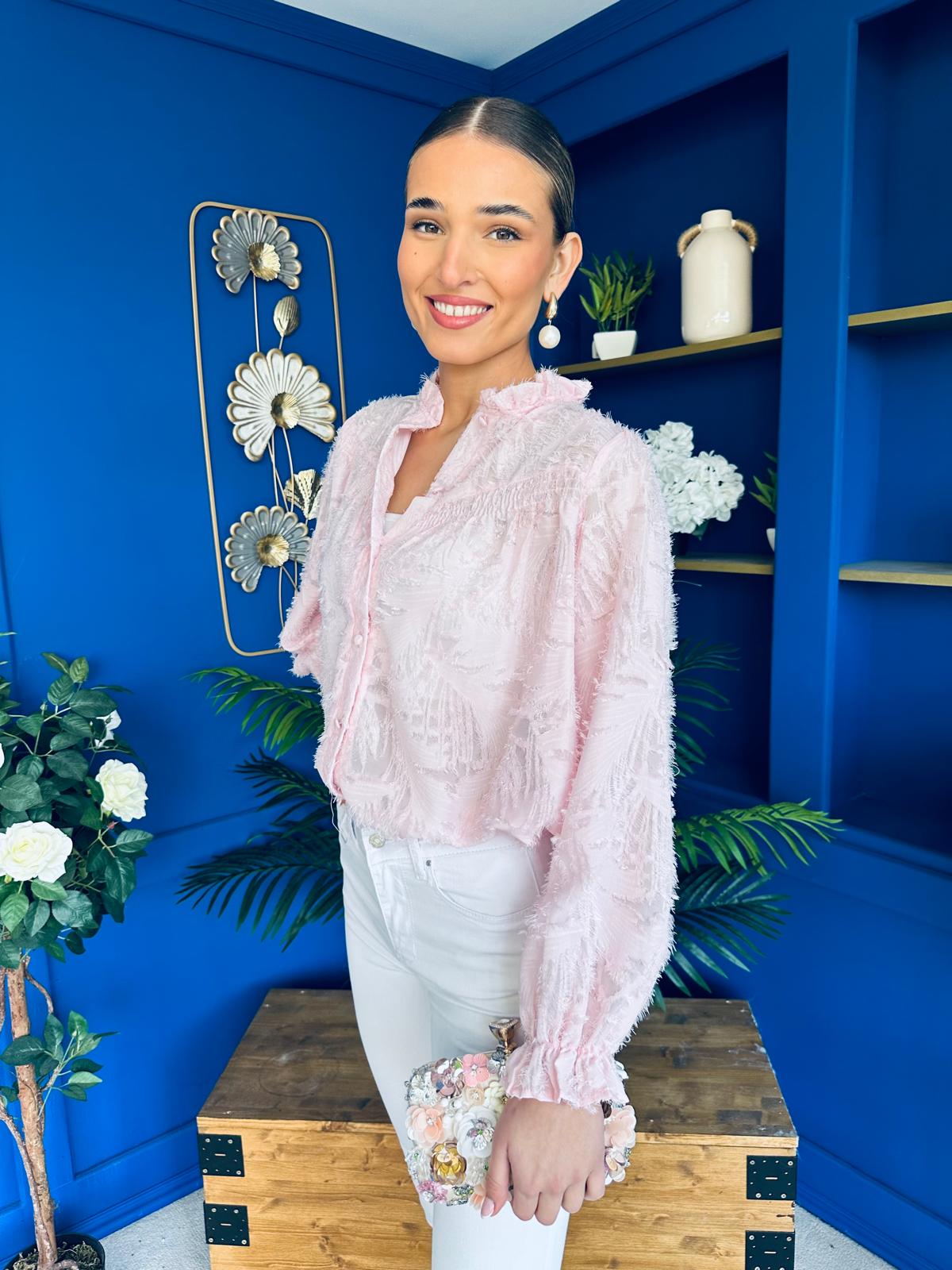 Kirsten Detailed Blouse Pink