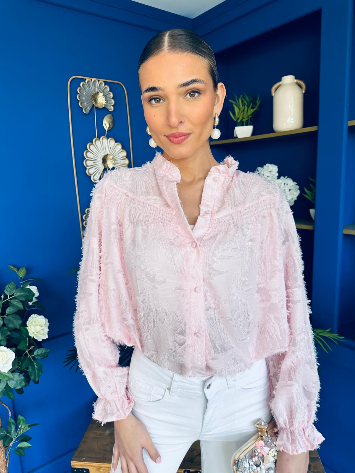 Kirsten Detailed Blouse Pink