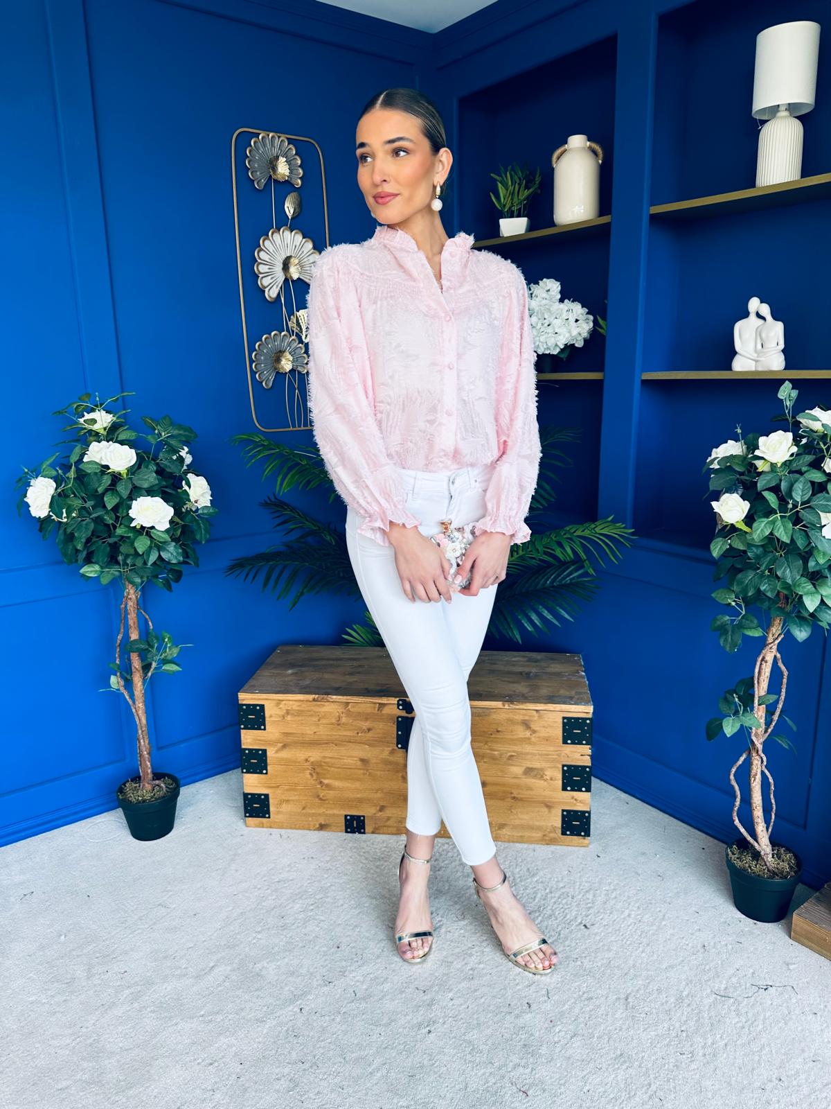 Kirsten Detailed Blouse Pink