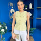 Martha Detailed Waistcoat Buttercup Yellow