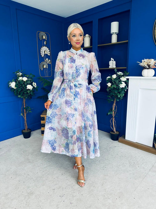 Simone Embellished Occasion Dress Purple