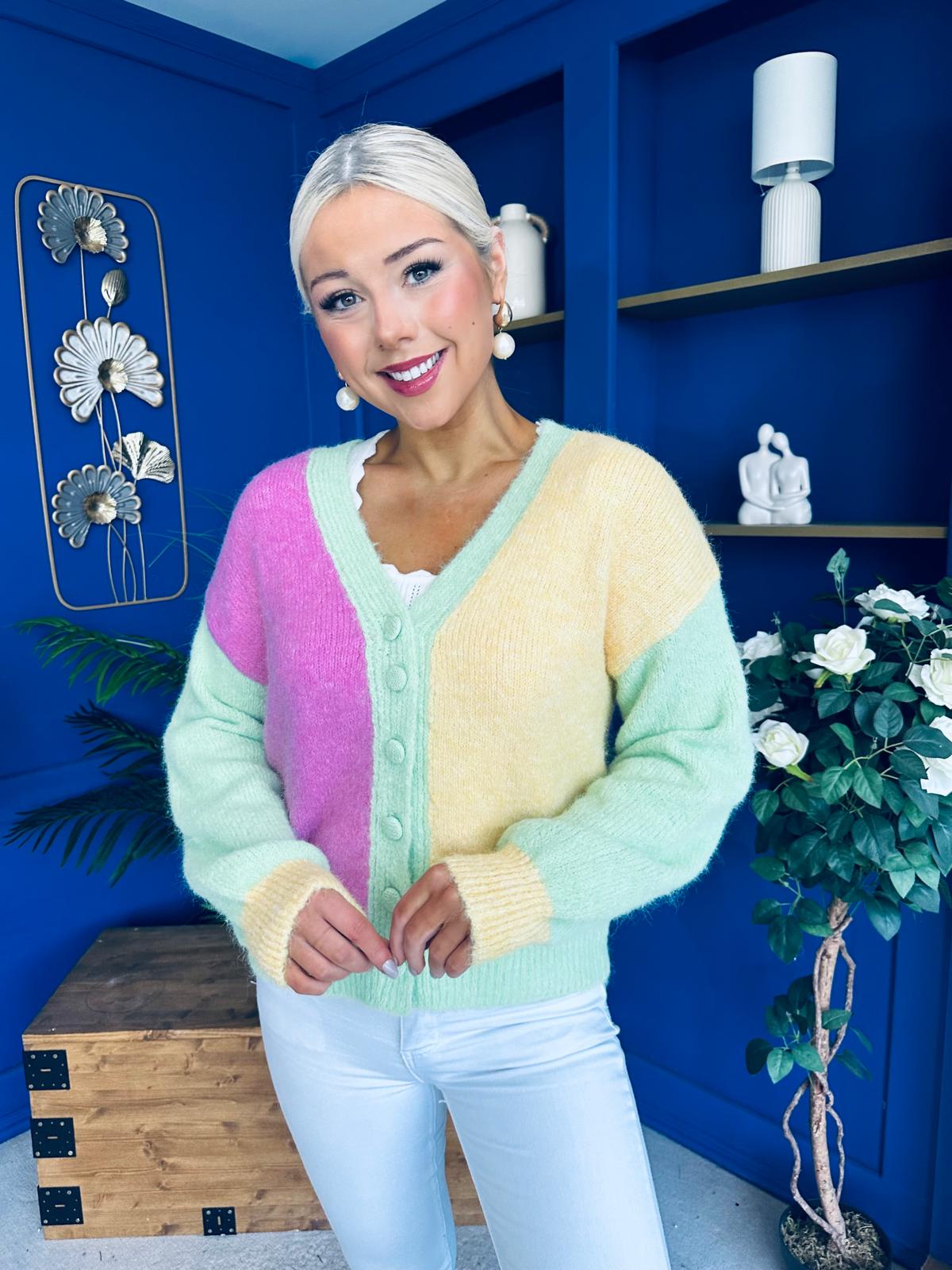 Candice Soft Knit Cardi Multi