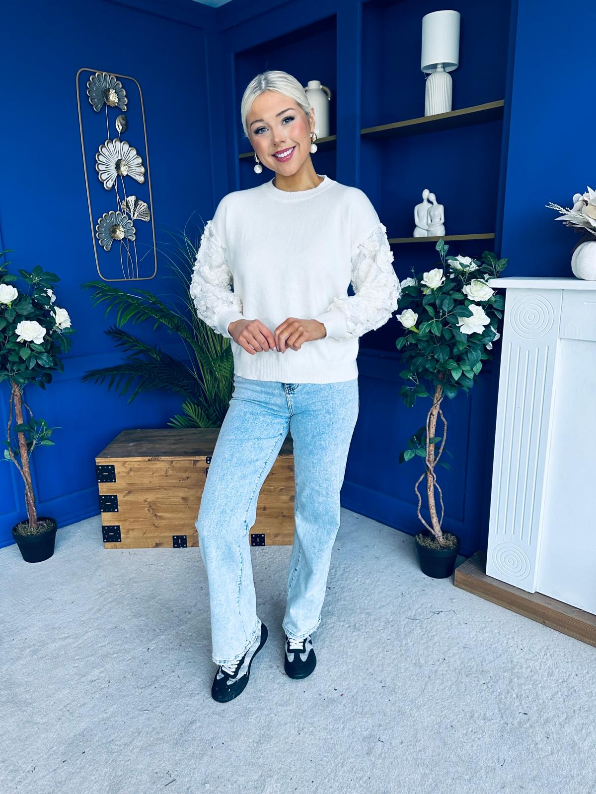 Melissa Detailed Jumper White