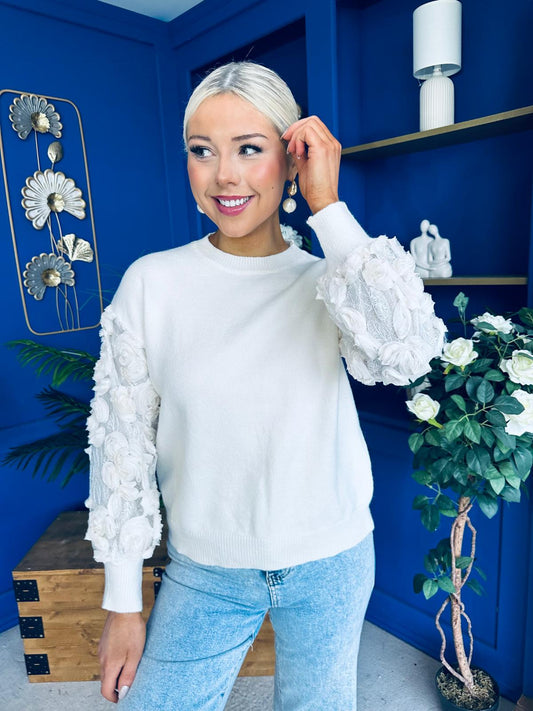 Melissa Detailed Jumper White