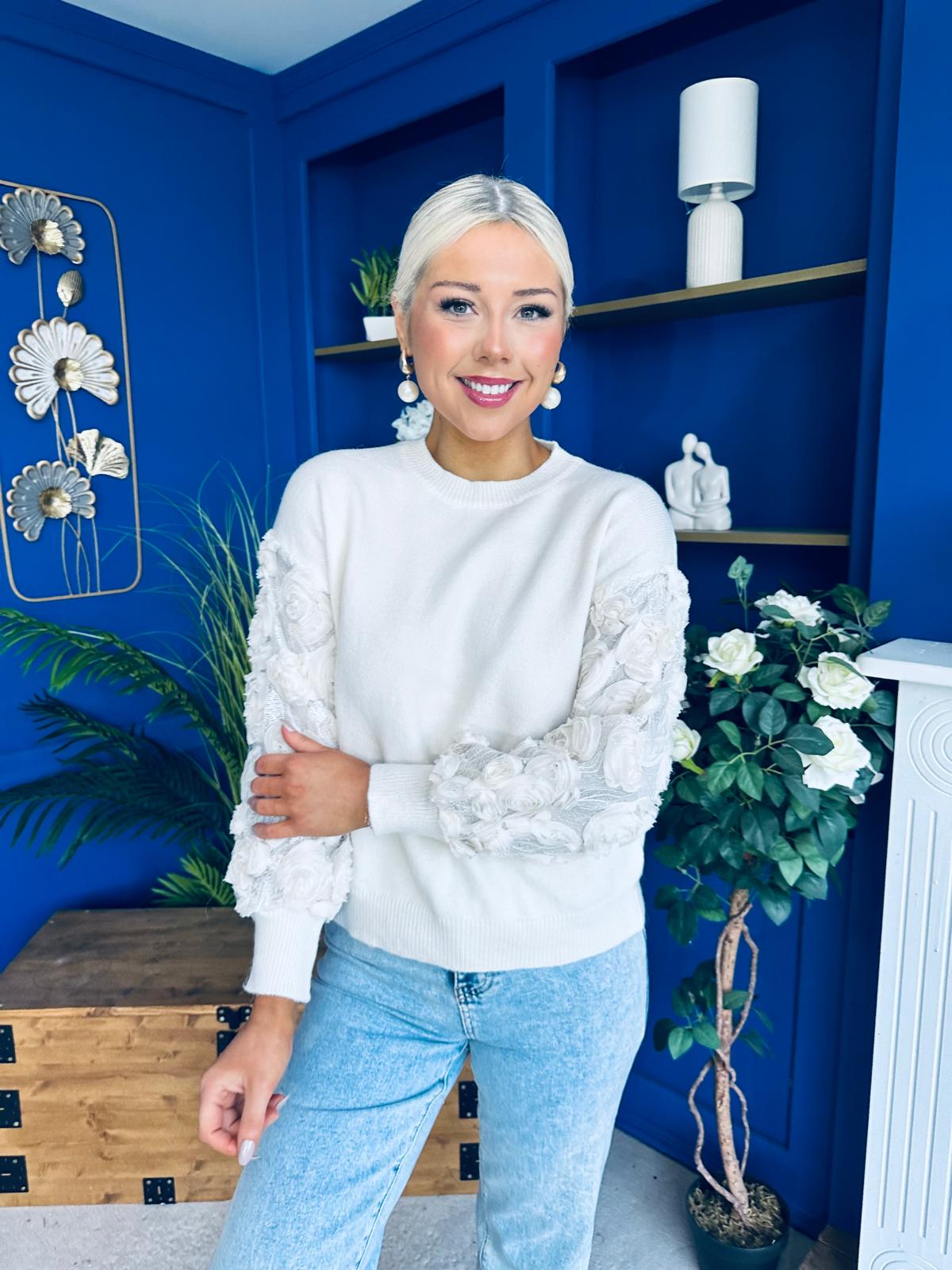 Melissa Detailed Jumper White