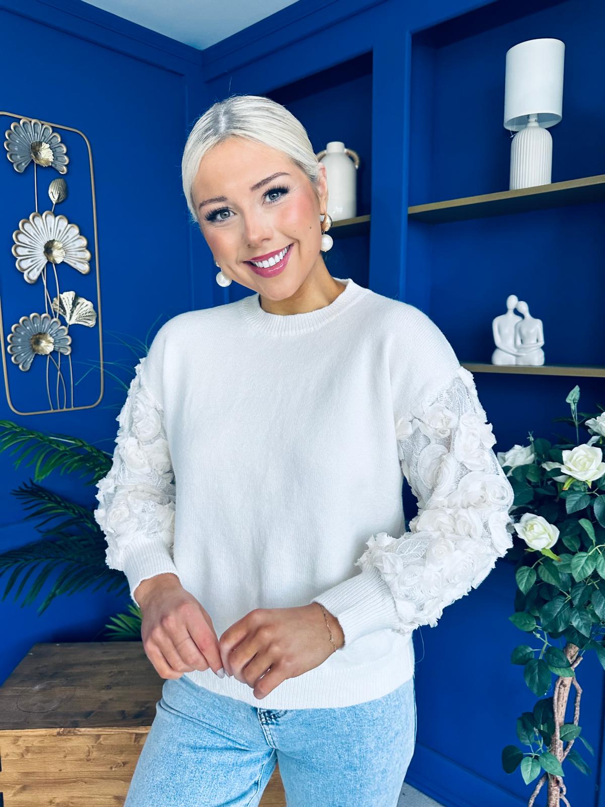 Melissa Detailed Jumper White