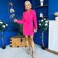 Barbara Blazer Style Mini Dress Pink