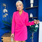 Barbara Blazer Style Mini Dress Pink