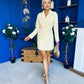 Barbara Blazer Style Mini Dress Yellow