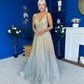 Belinda Detailed Occasion Dress Ombre Gold