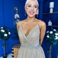 Belinda Detailed Occasion Dress Ombre Gold