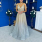 Belinda Detailed Occasion Dress Ombre Gold