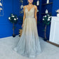 Belinda Detailed Occasion Dress Ombre Gold