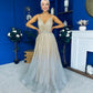 Belinda Detailed Occasion Dress Ombre Gold
