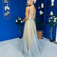 Belinda Detailed Occasion Dress Ombre Gold