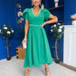 Collins Pearl Detail Occasion Dress Emerald