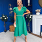 Collins Pearl Detail Occasion Dress Emerald