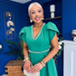 Collins Pearl Detail Occasion Dress Emerald