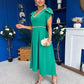 Collins Pearl Detail Occasion Dress Emerald